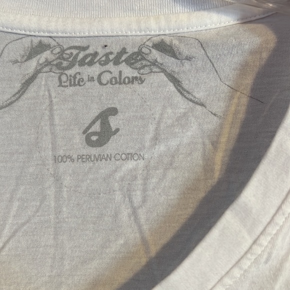 Taste Clothing Junior Cap Sleeve V Neck with Sparkle Embroidery - Picture 4 of 6